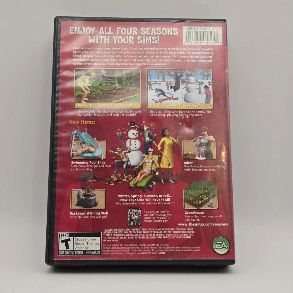 EA Games The Sims 2 PC Game Lot Base + 3 Expansion‎ Packs Apartment Life Seasons